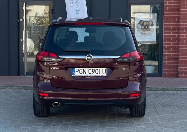 Opel Zafira cena 56690 przebieg: 148000, rok produkcji 2018 z Gniezno małe 121